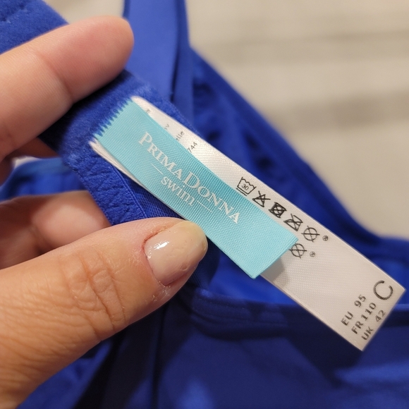PrimaDonna Blue Cocktail Tankini - Sz 42C US/UK. - Picture 8 of 10